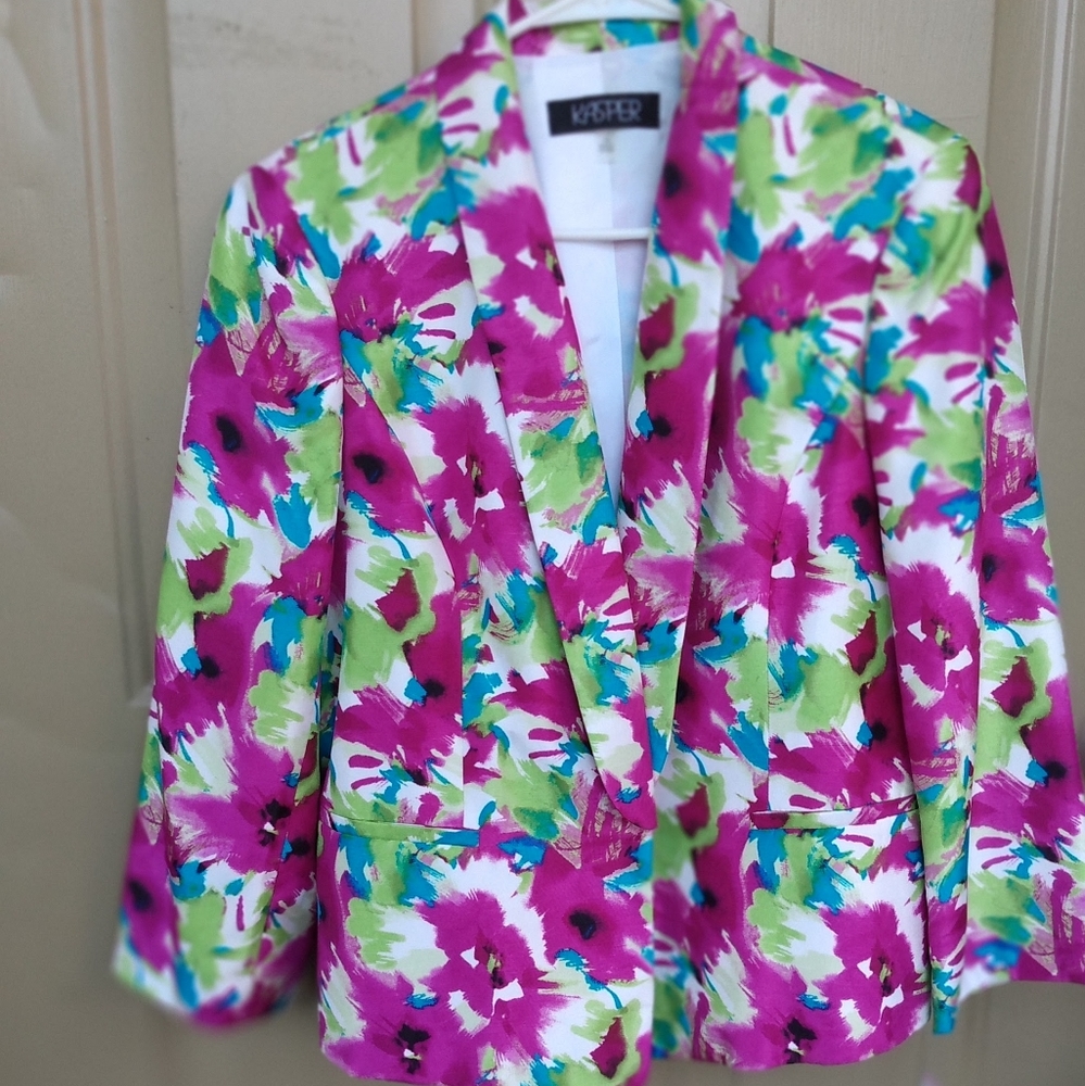 Floral Kasper Blazer